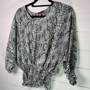 Vince Camuto snakeskin blouse medium